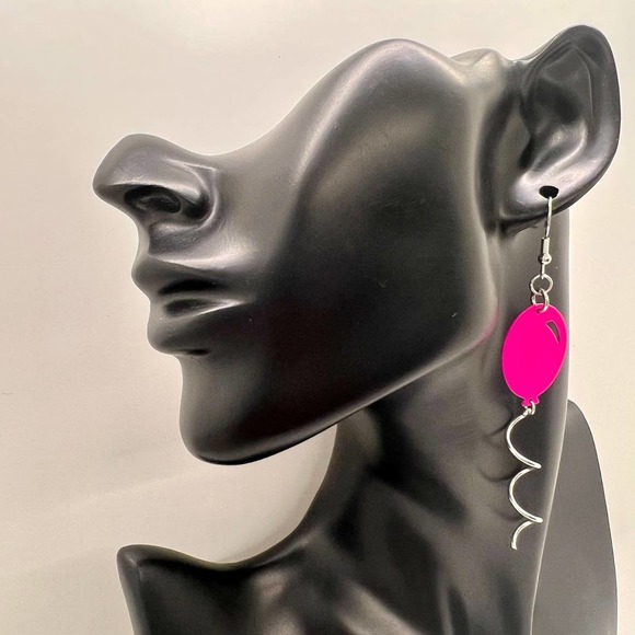 Balloon Earrings - Clown Earrings - Birthday Party Earrings - Festival Earrings - Picture 5 of 6